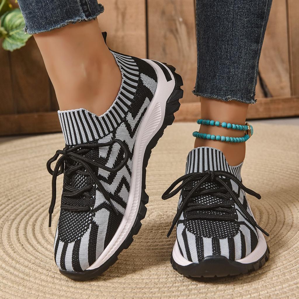 Fashion Shoes for Women Spring Summer Fashion Mesh Comfortable Lace Up Platform Shoes Loafers Casual Sneakers Women 36-41