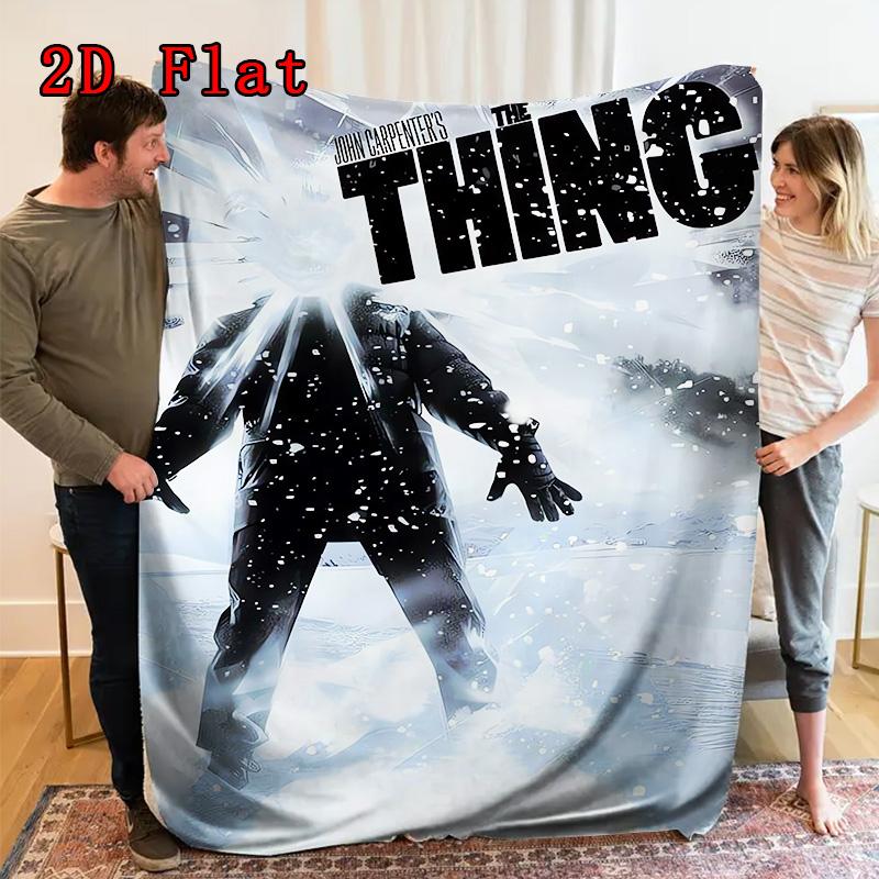 The Thing 2D Flat Pattern Flannel Blanket High Quality All Seasons Warmth and Comfort Perfect for Christmas Gifts.SMT0917259