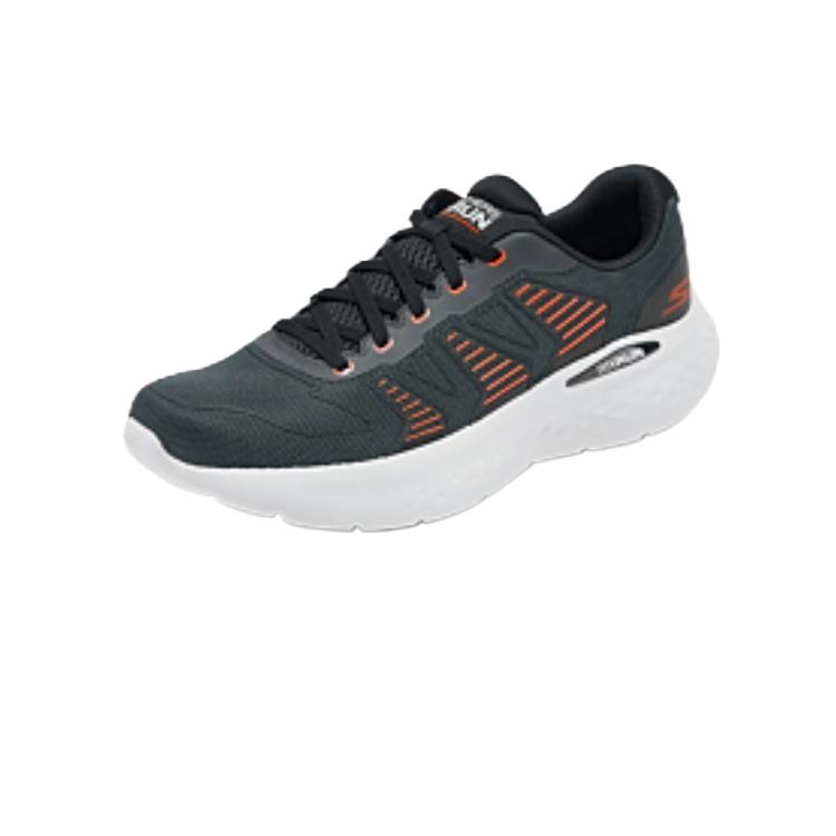 Skechers MEN'S GO Men Grey Orange Low Top Running Shoes Comfortable 220902-CCOR