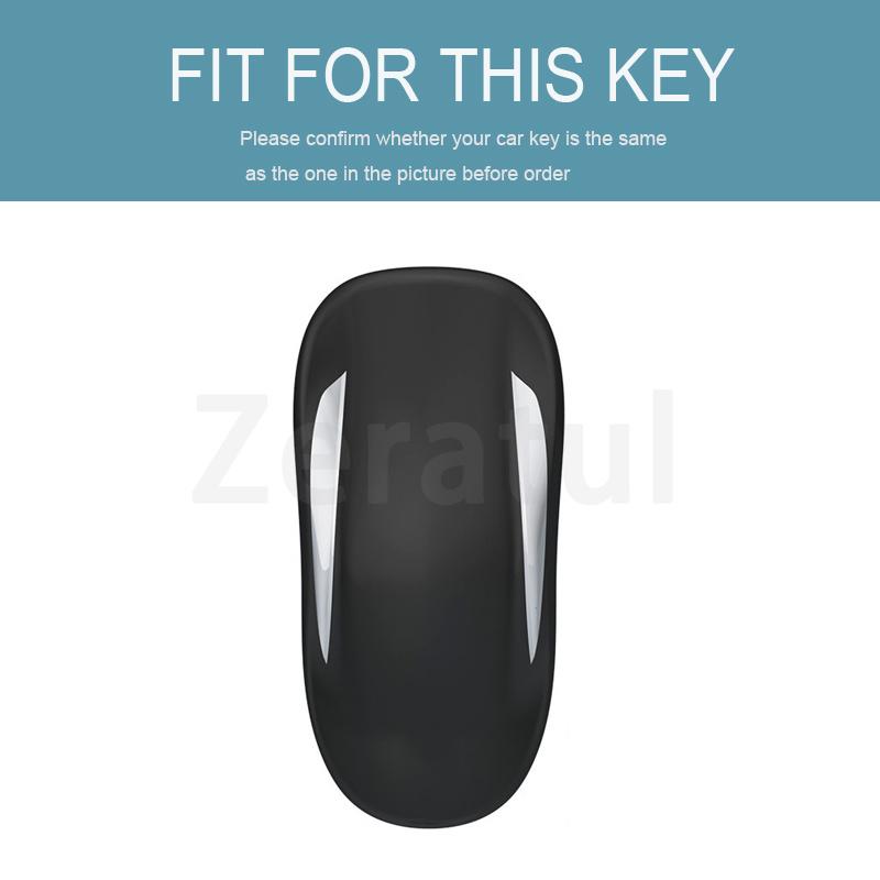 Silberne Kante TPU Auto Keyless Schale Fob Für Tesla Model 3 Y X Model S Schutz Hülle für Auto Fernbedienung Schlüssel Zubehör