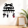 Metal Frog Key Hook Wall Mounted Organizer for Keys Coat Hat Entryway Decor