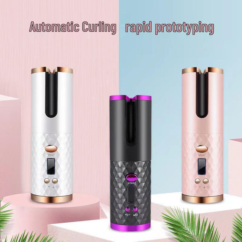 Unisex Wireless Auto Curling Iron - No-Scald, Effortless Styling Tool