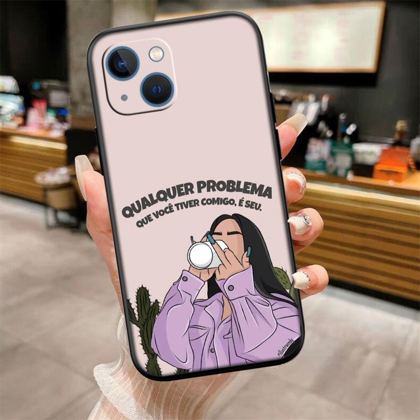 IK27 Fashion Girl Coffee Book Case for Samsung A11 A12 A13 A15 A52S A53 A55 A56 A70 A71 A72 A73 F06 F16 F56 S10 Plus S10e