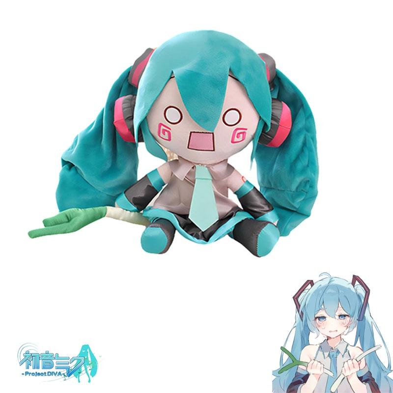 Fufu Hatsune Miku Plush Doll, Short Fur Cartoon Character Toy For Fans, 32cm 0.42kg, Perfect Gift For Youth