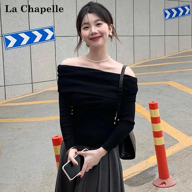 La Chapelle Women s Off-Shoulder Long Sleeve Top M