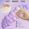 Cloud Keyboard Wrist Rest Purple Mouse Pad with Wrist Rest for Computer Keyboard and Mouse Pad Set Memory Foam PU Base Cute Ergonomic Wrist Pad