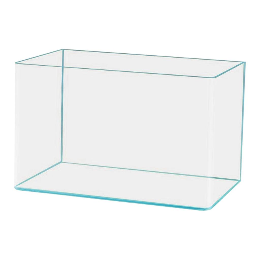Clear Glass Fish Tank Aquarium Compact Aquatic Landscape Minimalist Turtle Tank for Bedroom Party Office Birthday Living Room