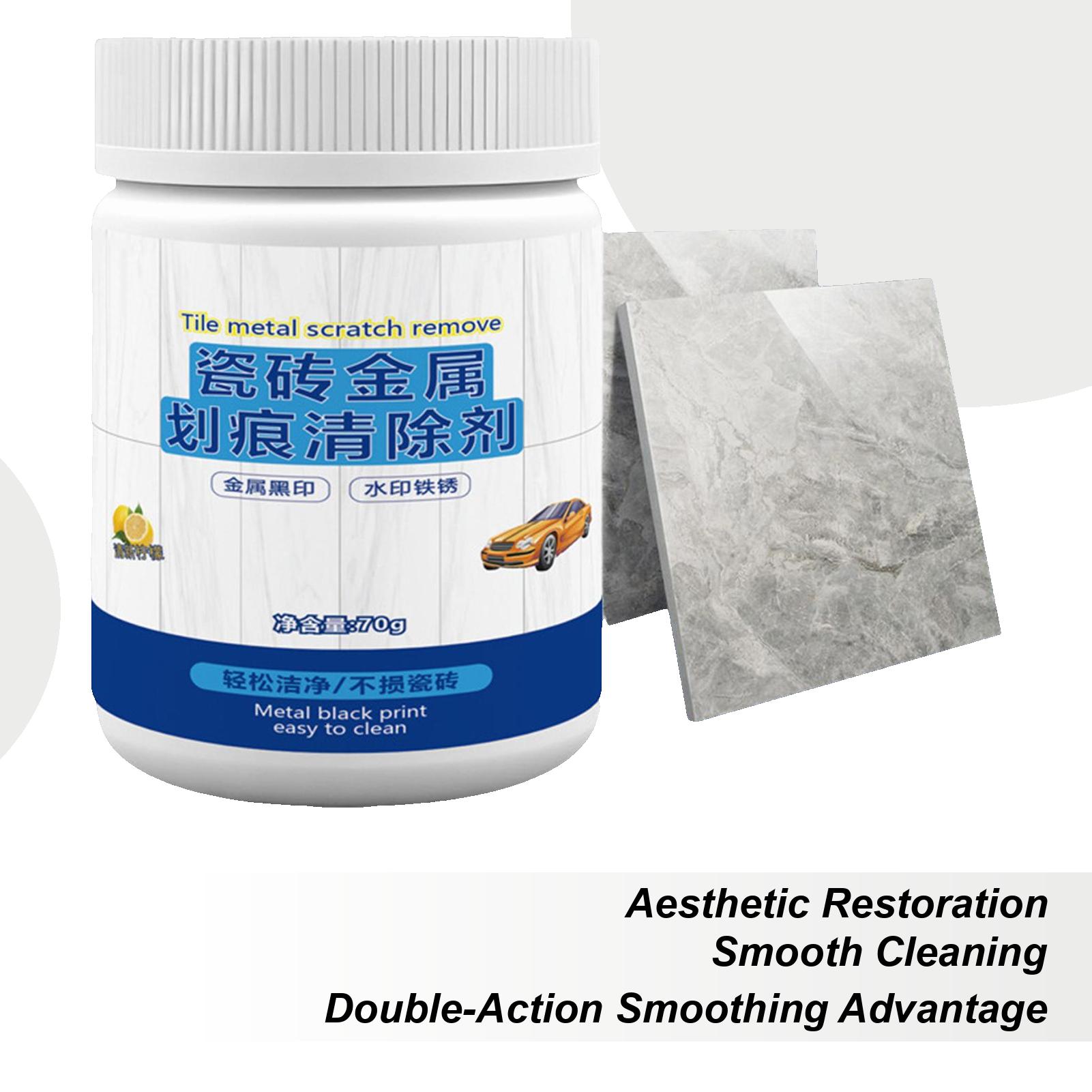 Tile Cleaner Ceramic Tile Metal Scratch Cleaner Glaze Scratch Restorer Tile Scratch Cleaner Powder Glazed Scratch Repair Powder single attribute