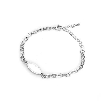 SQUAZ Armband SIDA030 1FARBE Chirurgenstahl Kette Herren Damen Paar Accessoires