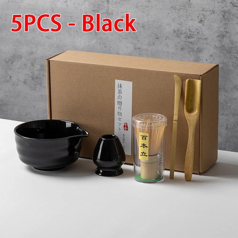 4/5/6PCS Matcha Set Bamboo Matcha Whisk Ceramic Bowl Matcha Ceramic Set Home Tea-making Tools Accessories Birthday Gifts CJTZ004