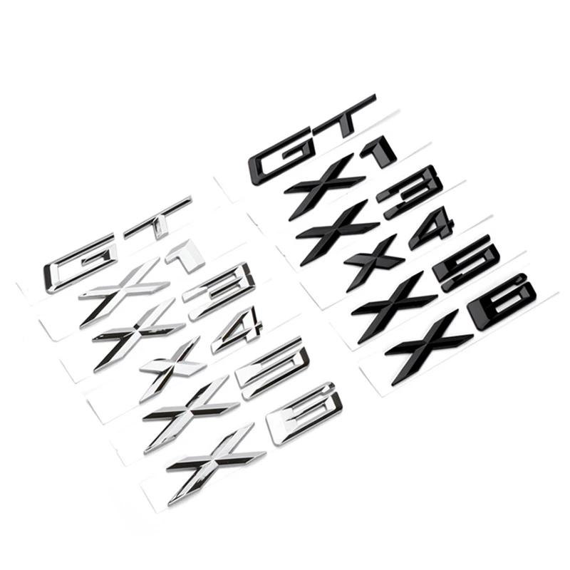 3D Car Letters Trunk Badge Sticker For BMW X1 E84 F48 X3 E83 G01 F25 X4 F26 G02 X5 E53 F15 E70 X6 E71 F16 Emblem Logo Lettering BV7