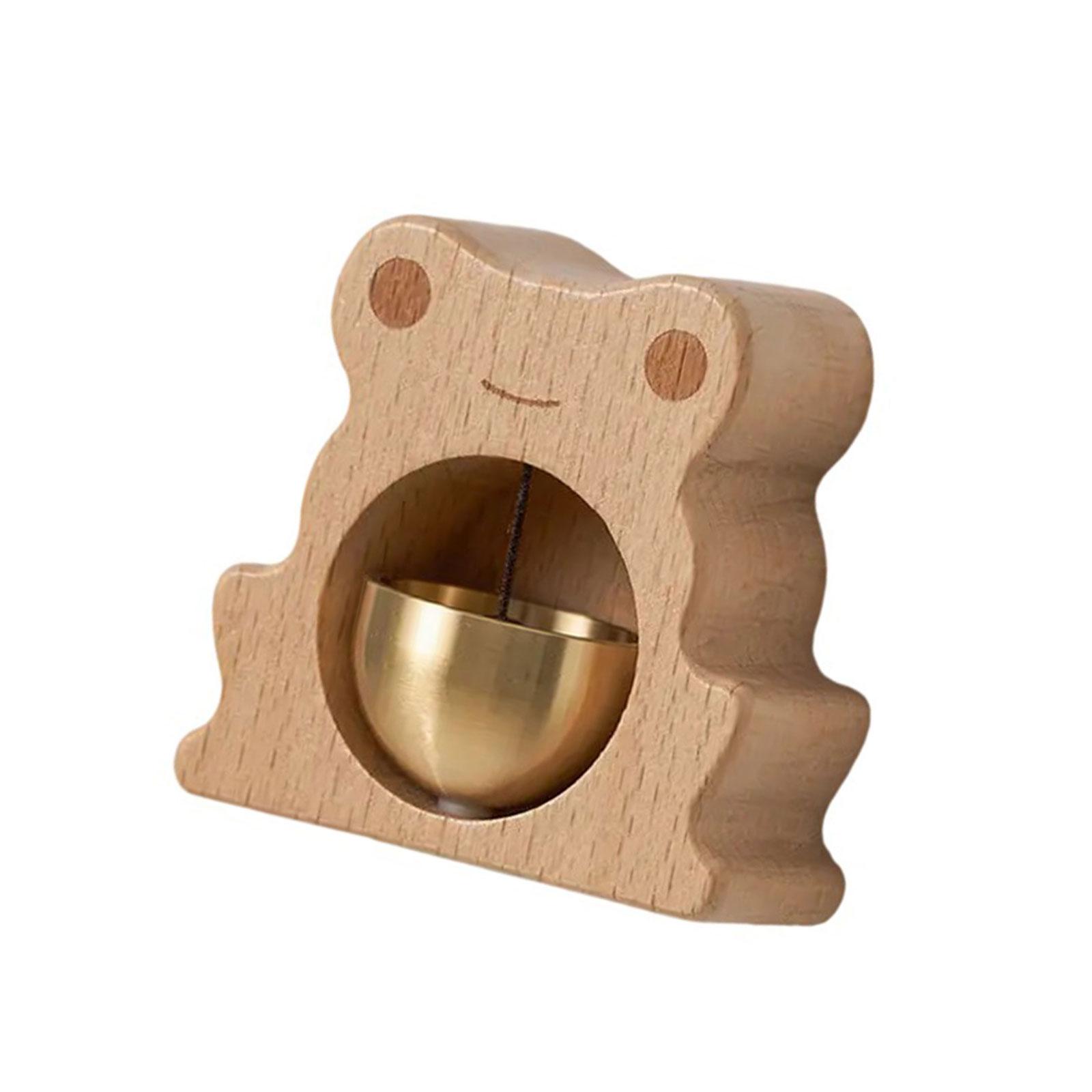 

Деревянные дверные колокольчики в форме животных с магнитными креплениями, подвесной дверной звонок для домашнего декора двери, для использования в помещении и на улице 2