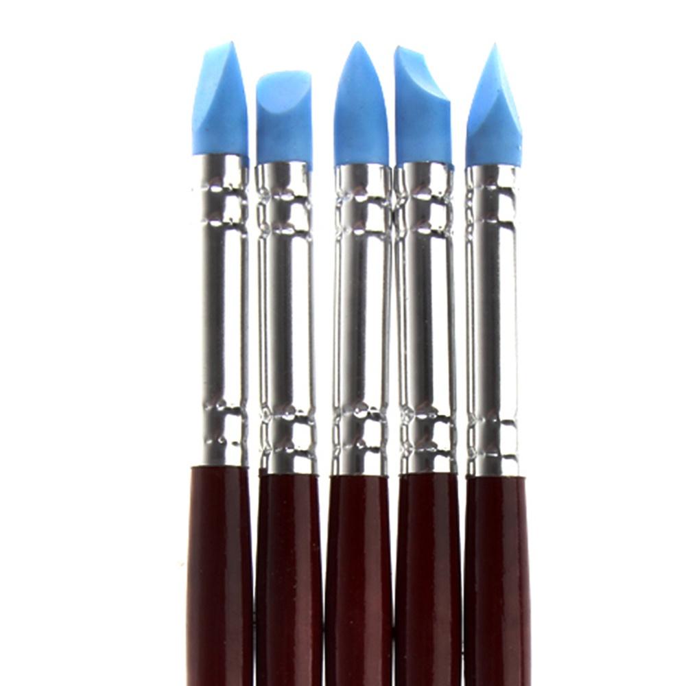 5 adet/takım Ahşap Saplı Kil Şekillendirici Balmumu Oyma Çömlek Araçları Seramik Polimer Modelleme Zanaat Kalem Seti El Yapımı DIY Aksesuarları HMM