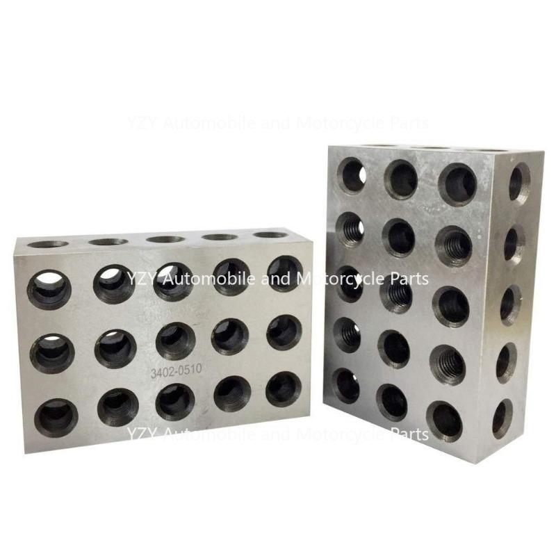 1set New 25x50x75 Metric 23 Hole Parallel Pad 1-2-3 Milling Machine Parallel Pad Iron Vise Flat Contour Block