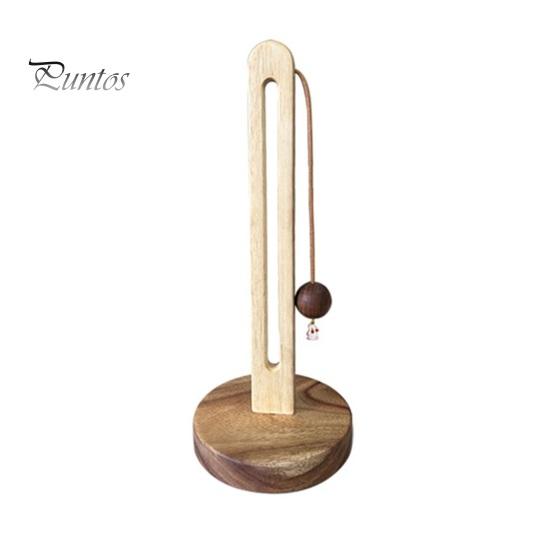 

Держатель для бумажных полотенец на кухонной столешнице с противоскользящим утяжеленным деревянным основанием, простая в установке стойка для рулонов бумажных полотенец