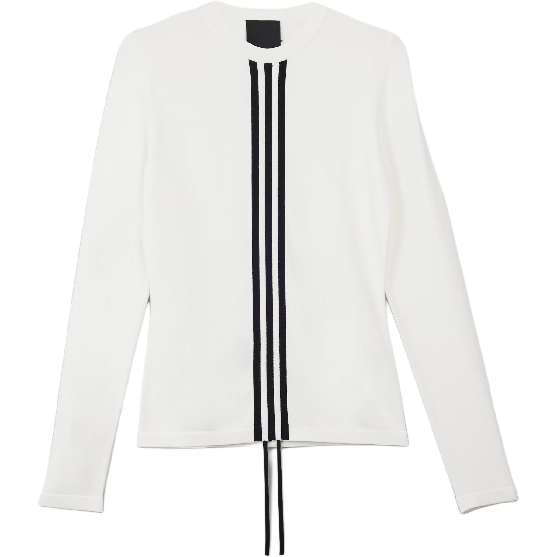 

Y-3 Полосатая приталенная футболка с длинным рукавом женская KD4760 S