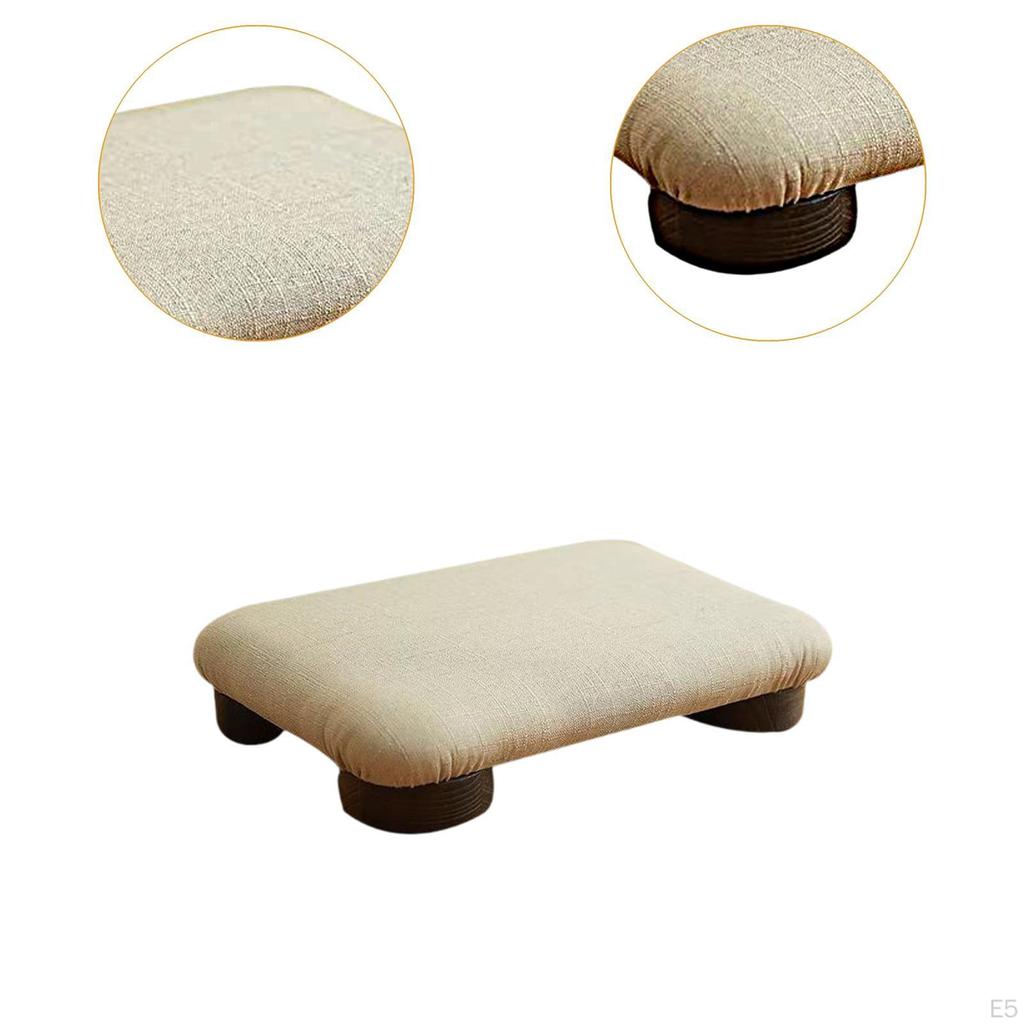 Footrest Step Stool Modern Small Floor Seating Chair Padded Foot Ottoman for