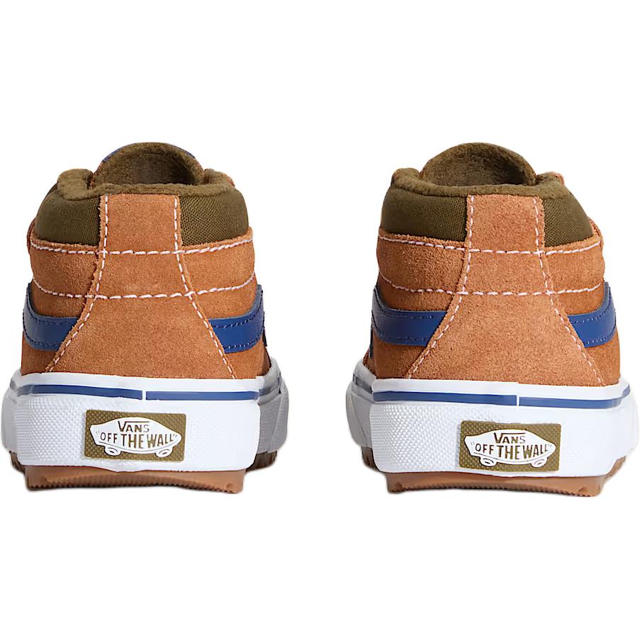 Vans Sk8 Mid Comfortable Durable Skate Shoes Kids Sneakers Brown VN000D10N1Z