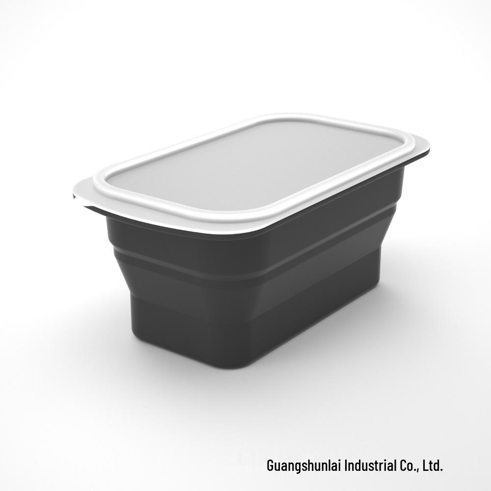 Silicone Ice Cube Tray with Lid: 4-Grid Frozen Soup & Food Storage Box