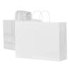 Kraft Paper Bags with Handles 100Pcs 16x6x12 In Party Shopping Bag White