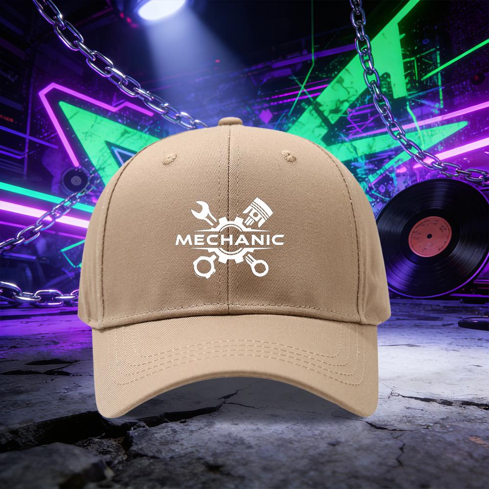 A Baseball Cap Featuring a Design Related To MECHANIC for Both Unisex And Women Suitable for Outdoor Sports And Perfect for Cou