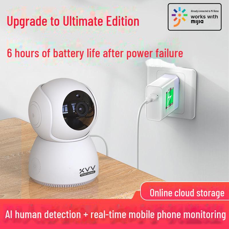 Xiaomi 360° Wireless Home Camera with No Blind Spots, Remote HD, and Mobile Phone WiFi Connectivity