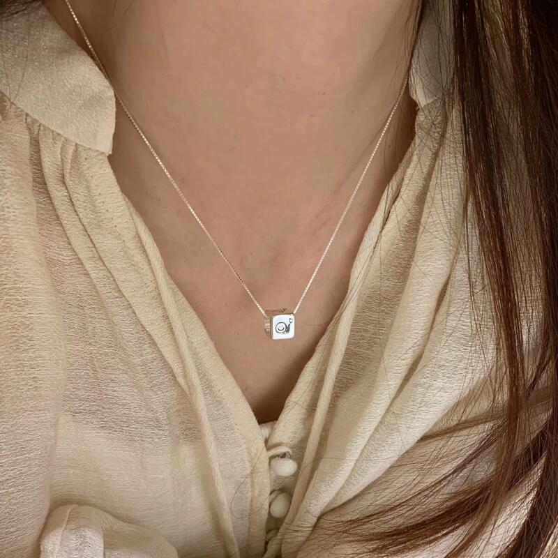 Smiley Smiling Necklace Friendship Couple Necklace Pendant
