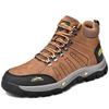 Fashion Brand Men Boots Waterproof Leather Sneakers Super Warm Men's Boots Outdoor Male Hiking Boots Work Shoes Size Camping Hunting