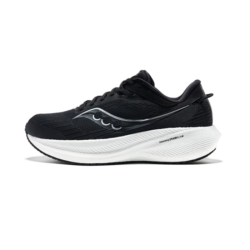 

Saucony Triumph 21 Slip Resistant, Abrasion Resistant, Breathable Low Top Running Shoes Men s Black White Loose Fit Saucony S20882-10 45 черный белый