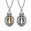 Pendentif Collier Croix d'Épée Creuse pour Homme Punk Rock Rétro Vieux Bijoux
