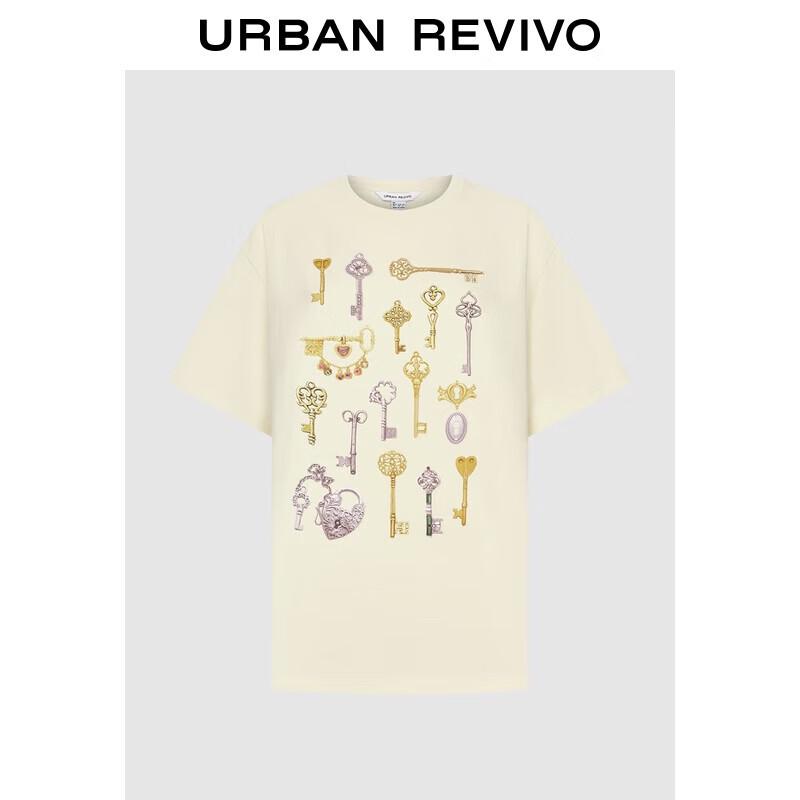 UR2025 Women s Key Print Cotton T-Shirt L