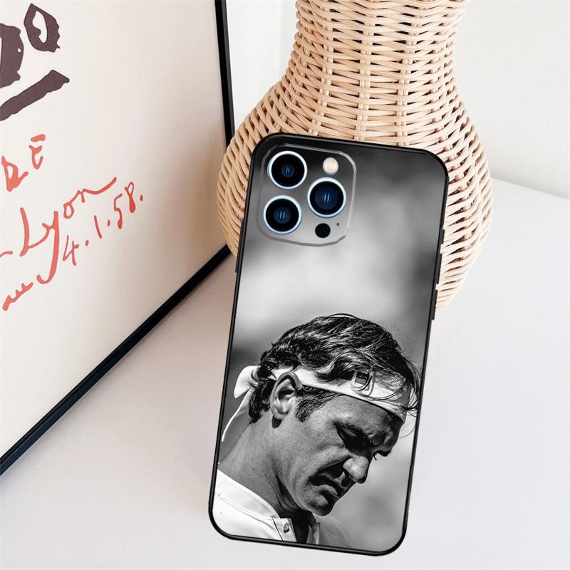 Tennis Roger Federer RF Cover Case For iPhone 14 Pro 11 16 15 Pro Max 12 13 Mini Plus XS X XR Funda