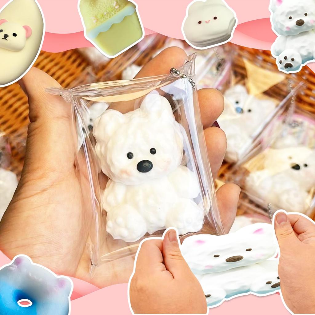 PNHAEH Squishy Silicone UV Resin Animal 3D Handmade Cute Clay Reusable Bear Shape Squishy Mold Mold, Mold, Face, Bear, Panda, Pig, Fish, Kitten,