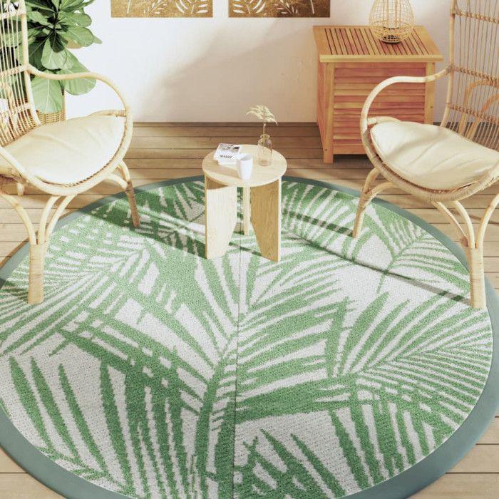 Tapis d extérieur ARAKIL vert Ø200 cm PP