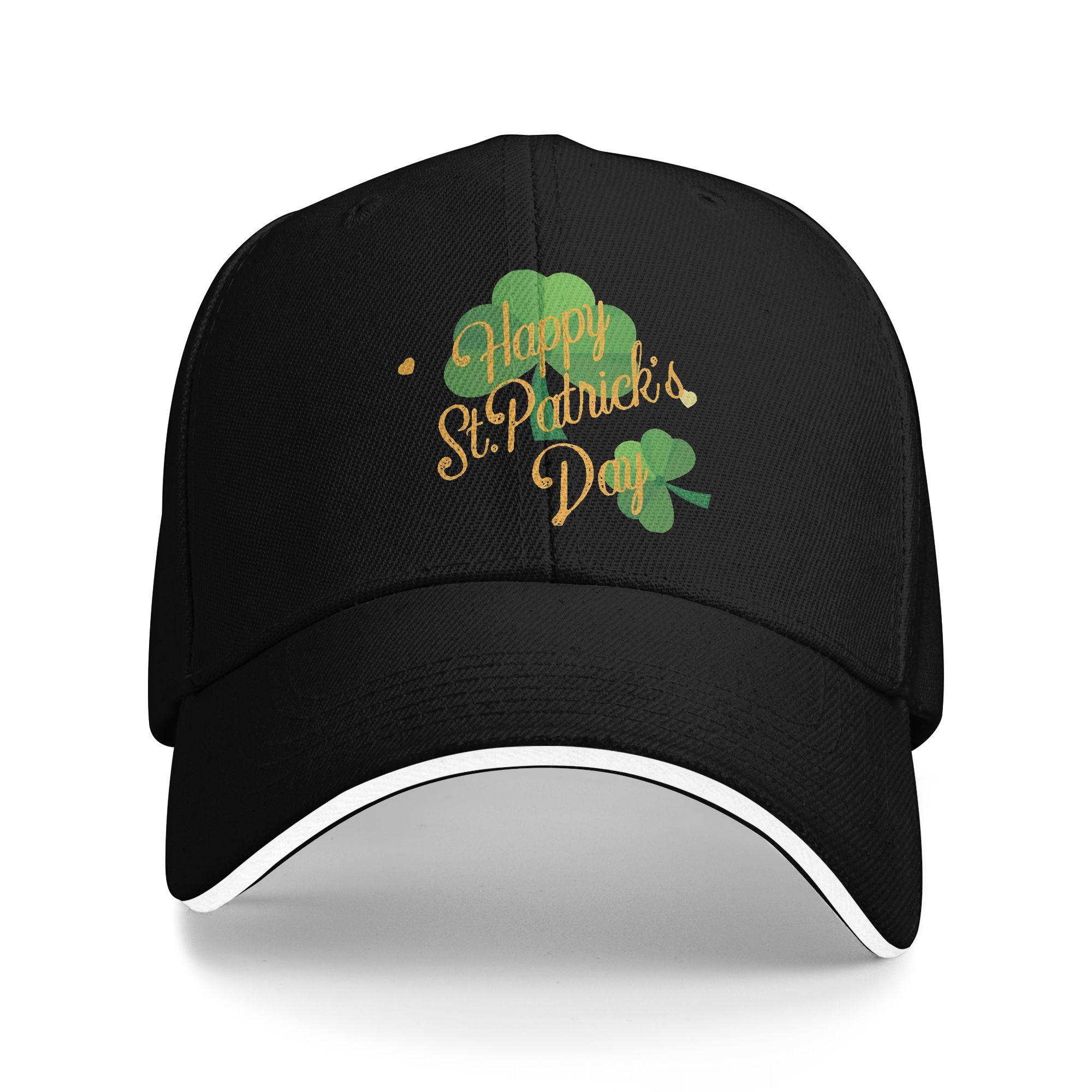 

Happy Saint Patricks Day Caps For Unisex Trendy Baseball Cap Snapback Hat Golf Headewear Gift One Size