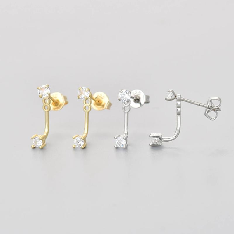 4PCS Fashion Zircon Round Hoop Earring Set Women Temperament Flower Ear Stud Huggie Earring Tragus Piercing Cartilage Jewelry