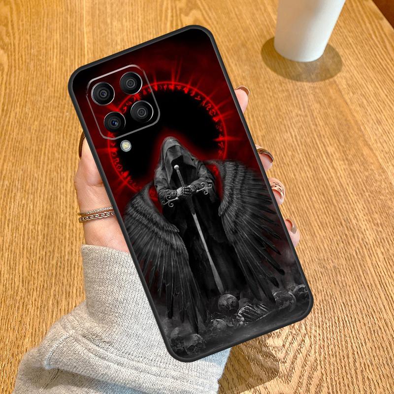 Grim Reaper Skull Skeleton Funda For Samsung Galaxy M32 M12 M52 M54 M14 M13 M33 M53 M11 M21 M31 M51 M31s M20 M23 Case