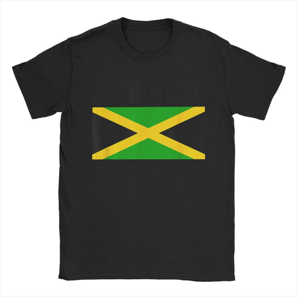 Jamaican Flag Love Jamaica T Shirt Unisex Y2K Casual Cotton TShirts Summer O Neck Hipster Tee Shirt Printed Oversized Clothes