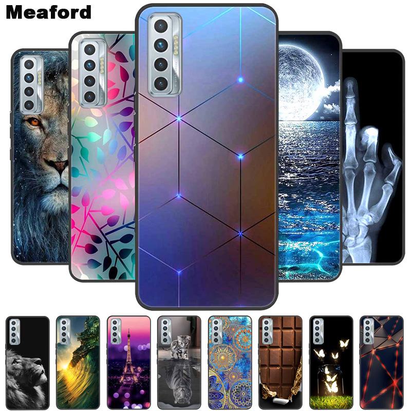 For Tecno Camon 17P Case Shockproof Soft Silicone TPU Back Cover For Tecno Camon 17P 2021 Phone Cases Camon17P CG7 Cute Cartoon