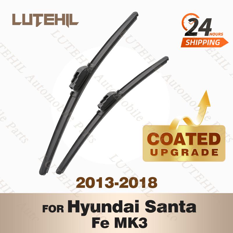 LUTEHIL's Silicone Front Wiper Set For Hyundai Santa Fe MK3 2013 - 2018 2014 2015 2016 coated windshield wiper blade 26"+14"