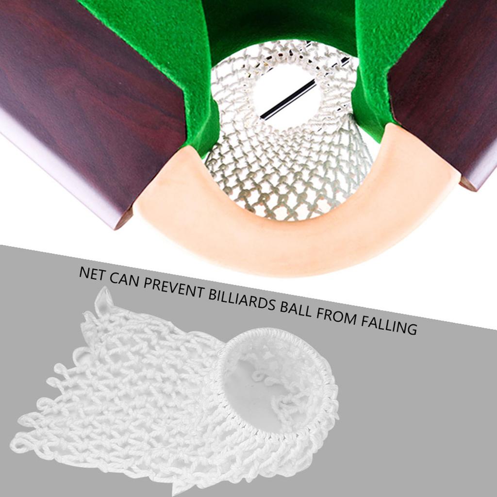 6pcs Standard Snooker Billiard Table Replacement Solid Empire Rail with Net Pockets Set