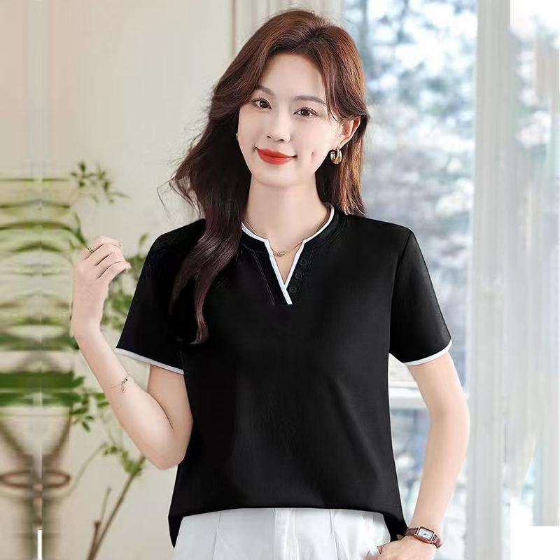 

Summer Style Short Sleeved T-shirt for Women, Summer Women s Sports Base Shirt, Outdoor T-shirt M чорний