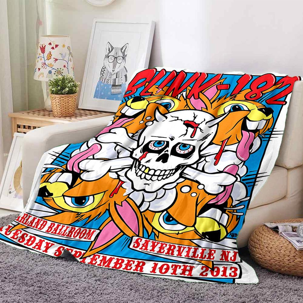 1PC Blink 182 Blanket, Throw For Sofa, Bed, Travel, Camping, Livingroom,