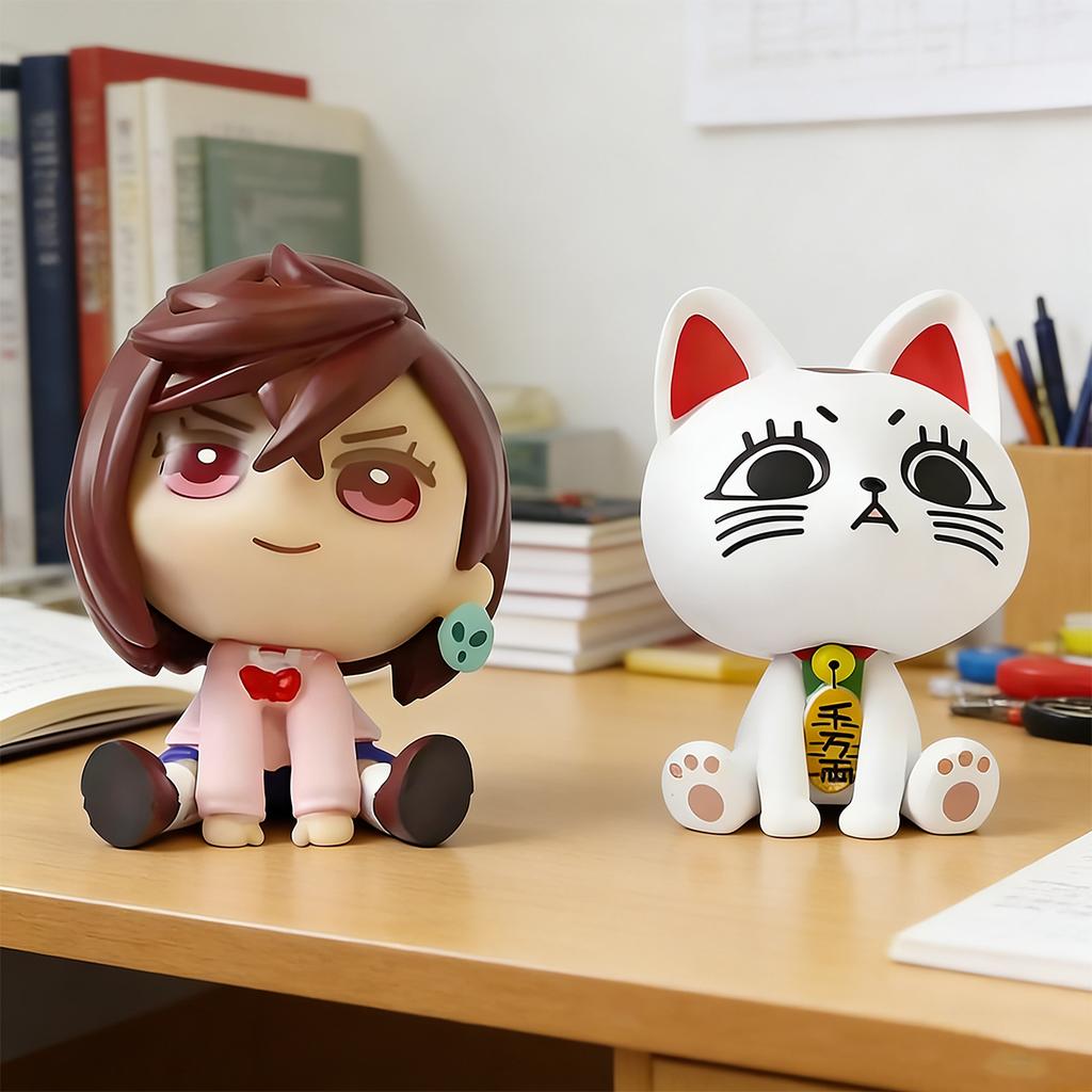 Anime Highway Granny Ayase Momo Okarun Figure cute Q-version Ayase Momo Action figure Model Statue Car Home Decora Doll Toy Gift