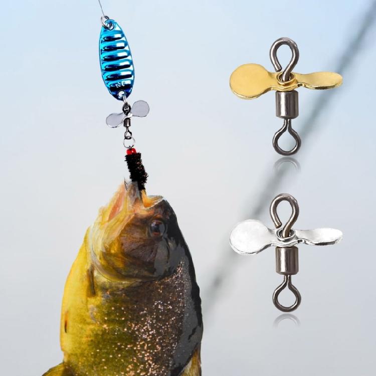 10Pcs Topwater Fishing Lures Stainless Steel Spinnerbait Props Plug Casting Propeller Spinnerbait DIY Fishing Lures