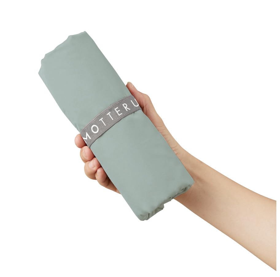 MOTTERU Kururit Cooler Big Market Bag Stylish Foldable Fabric Eco Cute Outdoor Gift Bag, (Smoke Blue)
