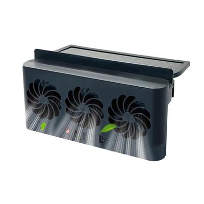 Car Solar Powered Window Exhaust Fan Vehicle Ventilation Fans Car Radiator Fan Cars Window Vent with Three Outlets