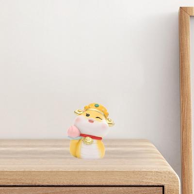 Cartoon Snake Ornament In Resin, Ideal for Spring Festival Decor On Tabletop