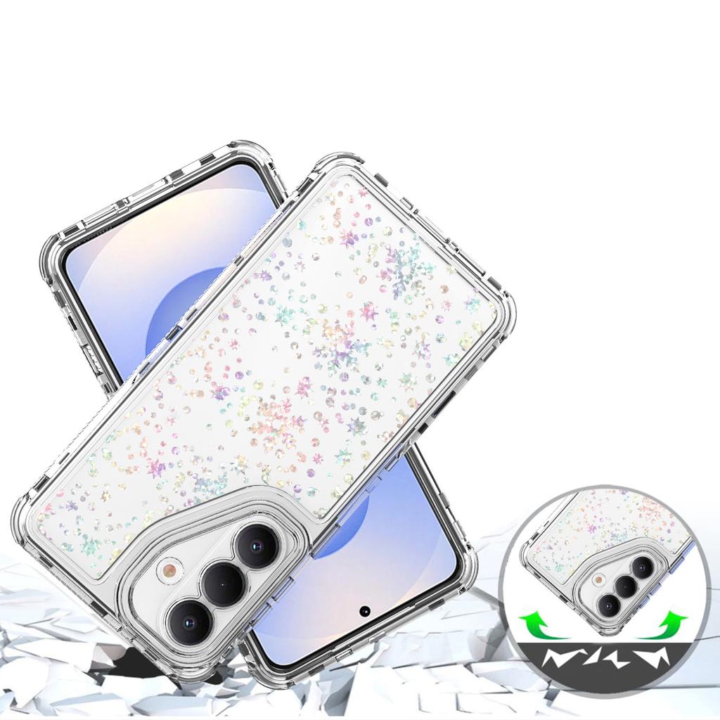 For Samsung Galaxy S26+ Case Precise Cutouts Acrylic TPU Clear Phone Cover with Laser-printed Film