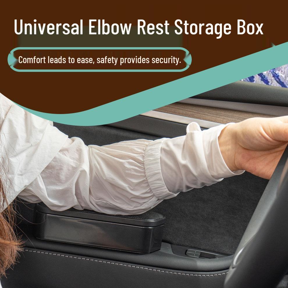 Universal Adjustable Car Armrest Pad with Storage